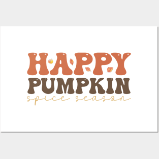 Happy pumpkin spice season Design Posters and Art